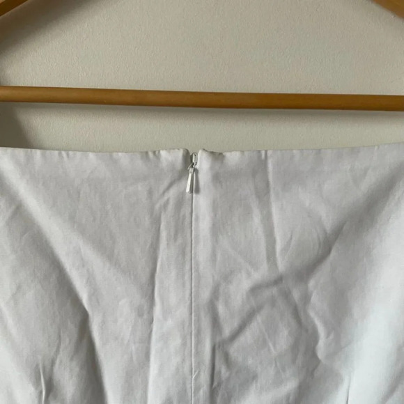 Emma Knudsen White Puff Sleeve Square Neckline Charlotte Dress Sz S - Picture 8 of 11